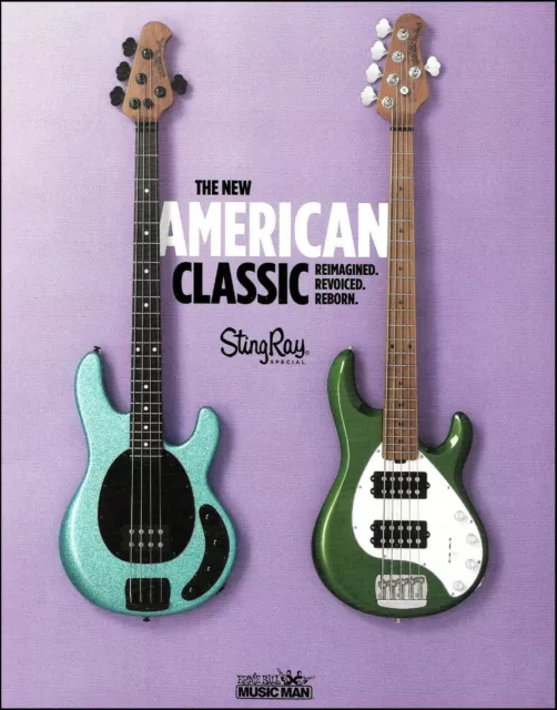 ERNIE BALL MUSIC Man Stingray Special Bass Guitar advertisement 2018 ad ...