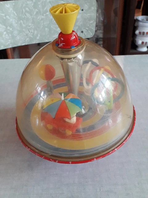 Toupie Ancienne Fuchs – Jouet Mécanique En Tôle Sérigraphiée, Made In France (occasion)