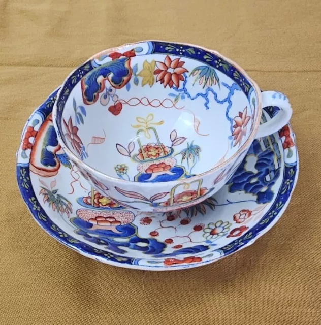 Rare Minton Imari Chinoiserie Pattern No.1052 Cup And Saucer c.1830