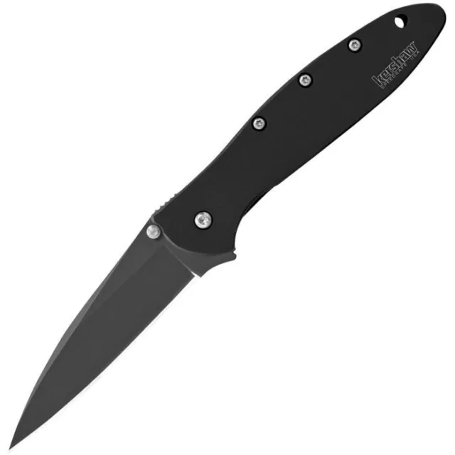 Kershaw Leek 2nd Frame Folding Knife 3" 14C28N Sandvik Blade Stainless Handle