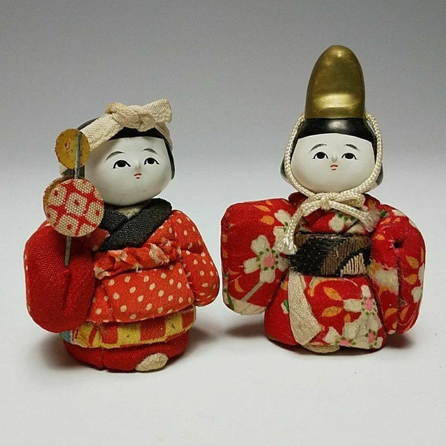 295 Kimekomi Doll Girl In Red Kimono