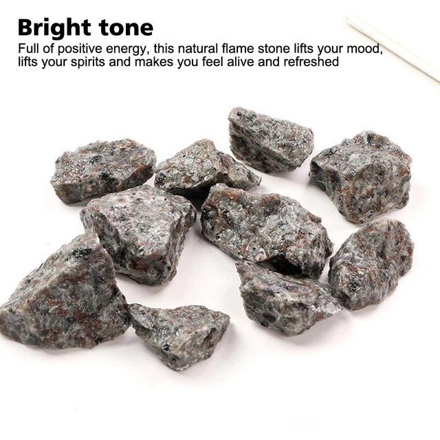 200G YOOPERLITE UV Reactive Fluorescent Glowing Fire Rock Flame Tumbled ...