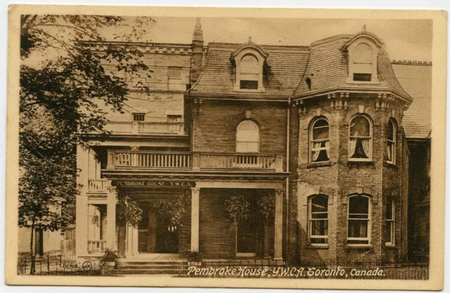 Pembrake House , Y.W.C.A. , Toronto , Vintage Postcard to Dundalk ON Canada 1916