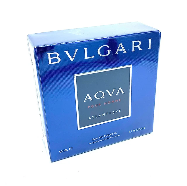 Bvlgari Aqva Pour Homme Atlantiqve 50 ml Edt Eau de Toilette EDT Spray Bulgari