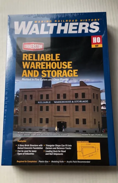 HO Walthers Cornerstone Kit 933-3014 Reliable Warehouse & Storage BRAND NEW