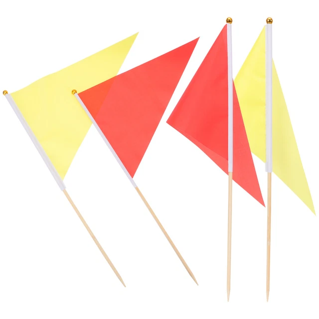 10 Pcs Drapeaux De Paysage Guirlande Triangulaire Enseignes Extérieures Triangle