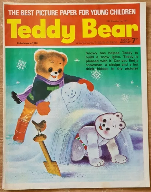 Teddy Bear Comic (1970) January 24th. Fine Copy. Fleetway Publications.