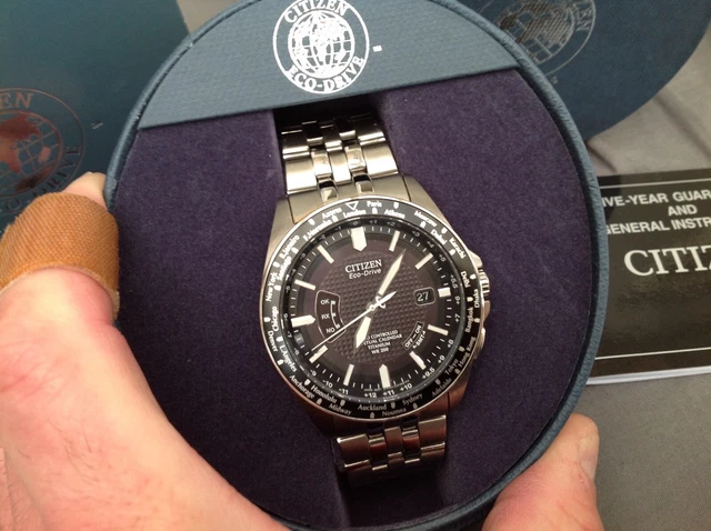 MEN S CITIZEN ECO DRIVE Wr200 Perpetual Calendar Date Watch Minty