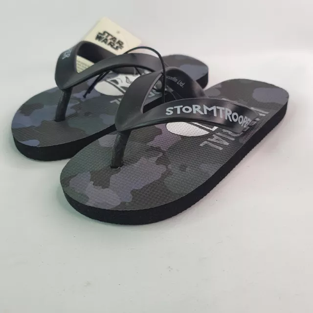 Target Star Wars Stormtrooper Thongs Flip Flops Boys Kids Size 8 - New With Tags