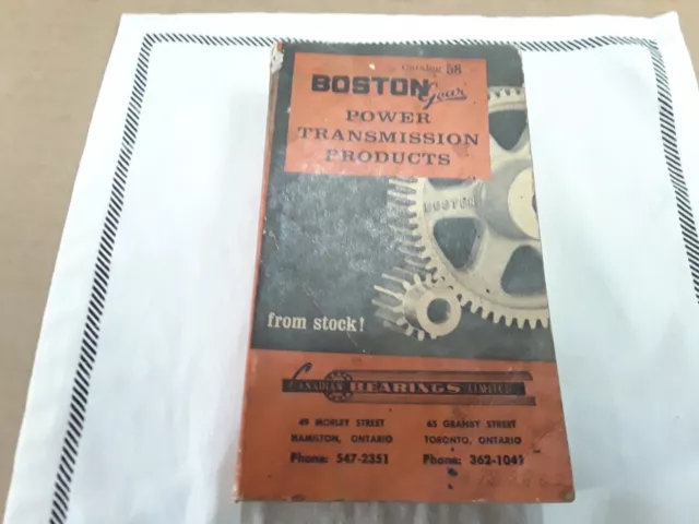 Boston Gears Catalogue # 58 Canadian Bearings Limited Vintage Bearings Book
