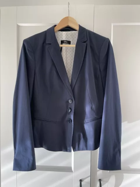 s.Oliver Hosenanzug Blazer / Hose Business Gr. 38/40 Blau