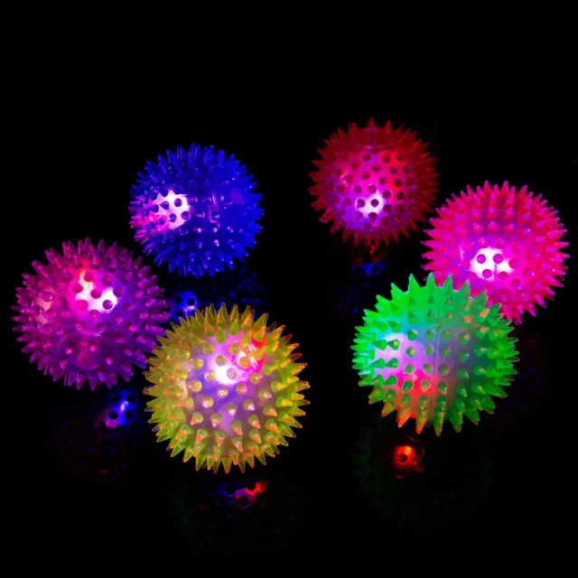 Ultra Light Up LED Spikey Blinkende Kugel Hüpfende Sensorische Igel Spike Balls 2