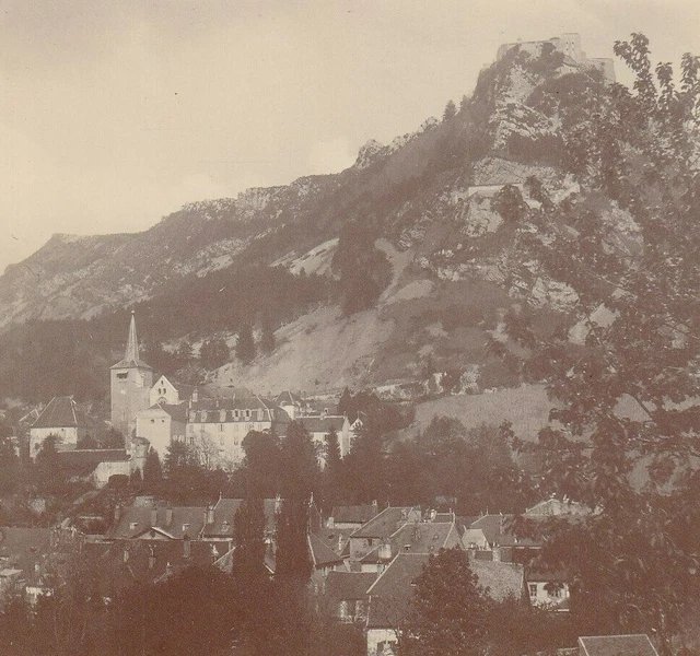 PHOTO ANCIENNE SION LE TOURBILLON  LAC LEMAN GENEVE SUISSE 11 X 8 cm vers 1900