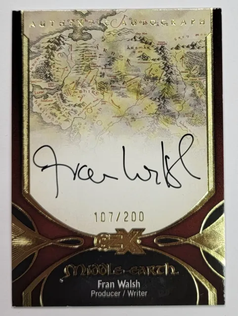 2022 Cryptozoic CZX Middle Earth Autograph FRAN WALSH Auto 107/200