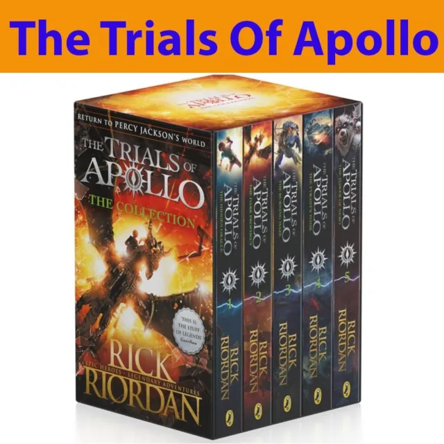 NEW Trials of Apollo Collection 5 Books Gift Boxed Slipcase Set by Rick Riordan!