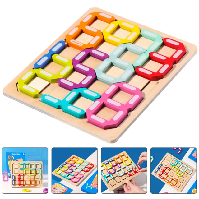 Wooden Number Maze Toddler Puzzles Toy