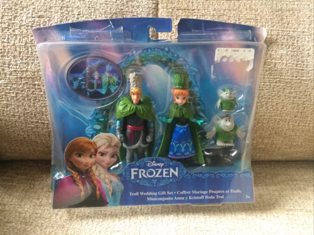 Disney Frozen Troll Wedding Gift Set New Damaged Box Elsa Anna Kristoff  £10.00 - Picclick Uk