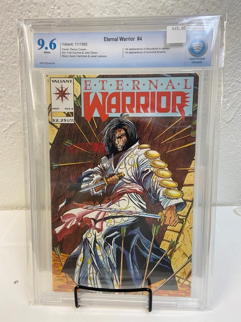 Eternal Warrior #4, Nov. 1992 Valiant, 1st Bloodshot (cameo) CBCS 9.6