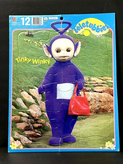 TELETUBBIES TINKY WINKY Vintage 1998 Puzzle 12 Piece Milton Bradley TELETUBBIES TINKY WINKY Vintage 1998 Puzzle 12 Piece Milton Bradley