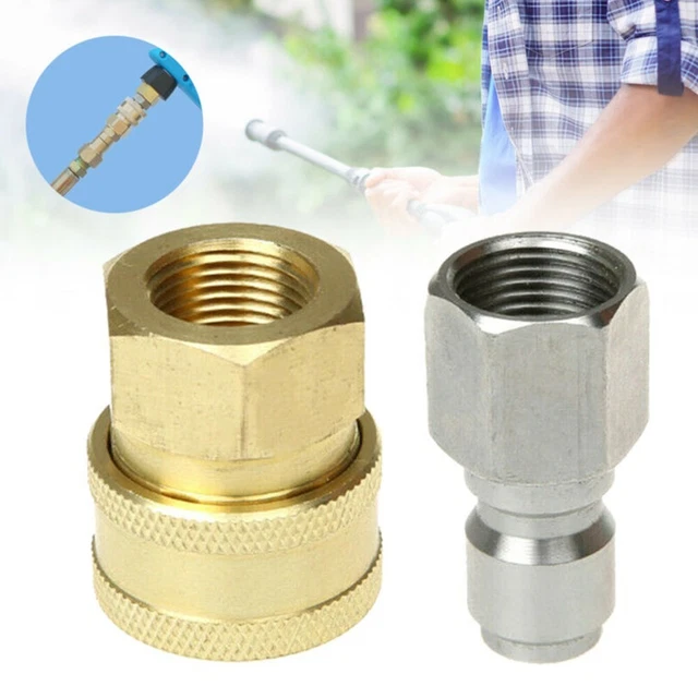 CONVENIENT QUICK RELEASE G3/8 Coupling for Pressure Washer Hose