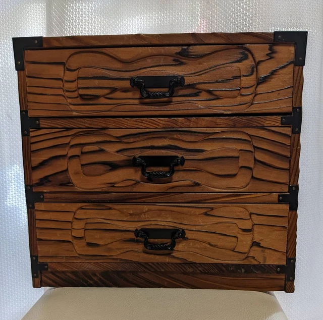 Showa Retro Small Chest, 3 Drawers, Needle Box, Accessory Case, Japanese antique