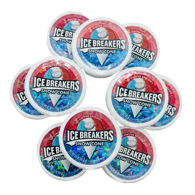 ICE BREAKERS SNOW Cone Mints Sugar Free Limited Edition 2/2023
