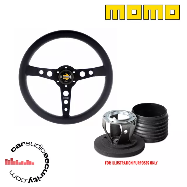 MOMO PROTOTIPO BLK STEERING WHEEL & BOSS HUB KIT FOR PORSCHE 912s 911 928 M0231