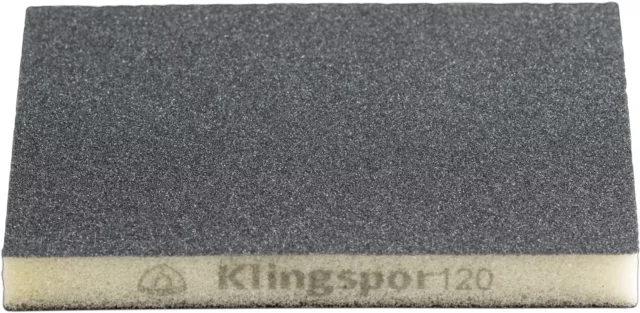 100 X Klingspor Sw 502 Esponjas Lijadoras Sica, 123 x 96 X 12,5MM Korn 120