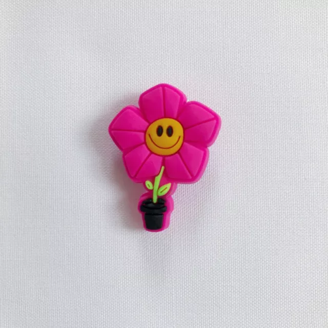 Flower Smiley Face Croc Charm Women’s Girls Shoe Plug Crocs Kids Party Bag