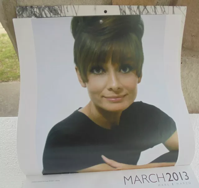 VINTAGE 2013 12 Month Audrey Hepburn Unused Calendar $7.99 - PicClick