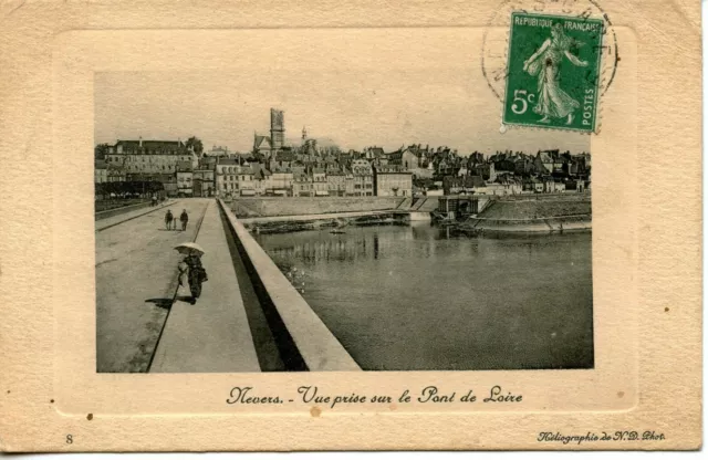 Postcard // Nevers // View Taken On The Bridge Of The Loire