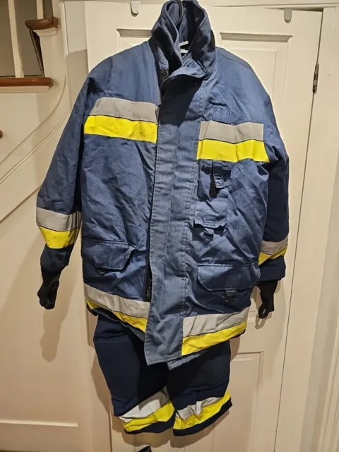 FIreman outfit adult - Full Genuine Fireman Outfit. Complete With Helmet