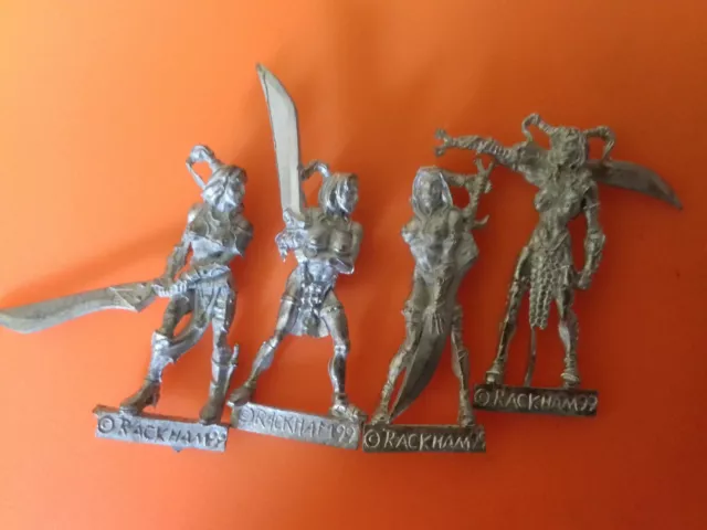 4x Kelt sessair Rackham rackhams confrontation female warrior Fiannas Keltoisies