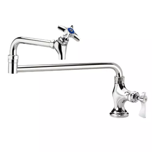 Krowne Metal 16-163L Royal Single Deck Mount Pot Filler Faucet 24" Jointed Spout