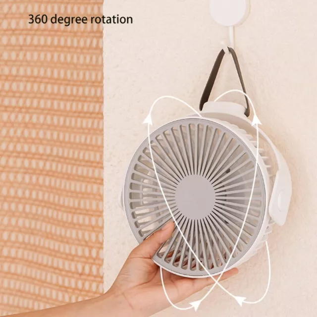 Mini Desk Fan Table Fan with Super Quiet 4 Modes 360° Rotation Personal USB Fan