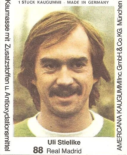 Uli Stielike * Real Madrid / Espana * Americana Fussball Sammelbilder 1979 #88