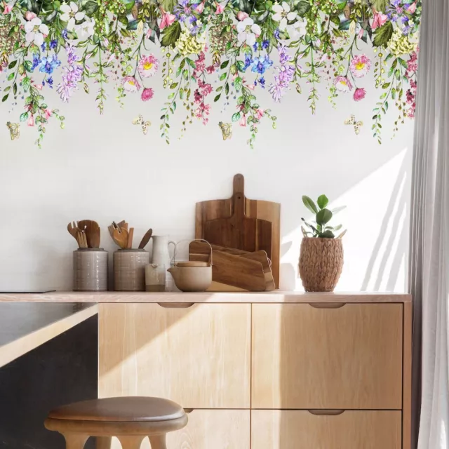 Flower Plant DIY Wall Sticker Removable Vinyl Decal Mural Home Room Decor Art