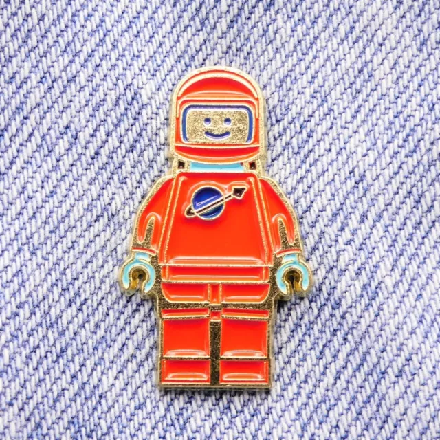 Lego Badge Spaceman mini figure Style Pin Badge Metal Enamel Lapel Pin