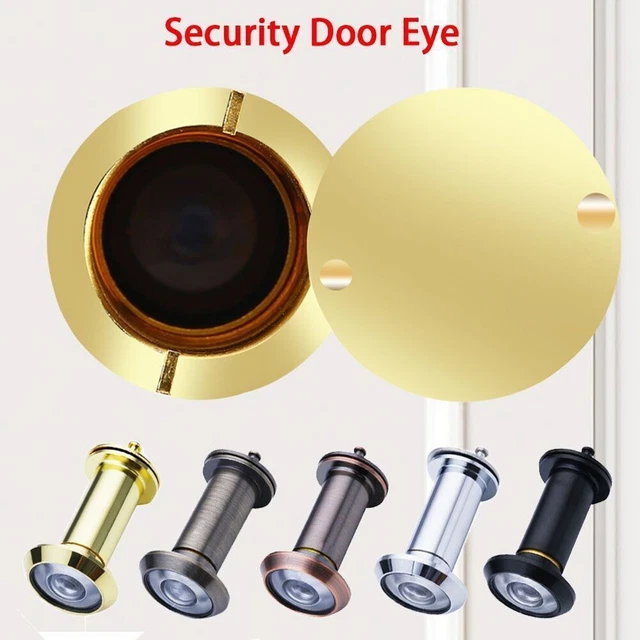 Lente de vidrio ajustable para visor puerta puerta de 35-60 mm de espesor con cubierta de privacidad