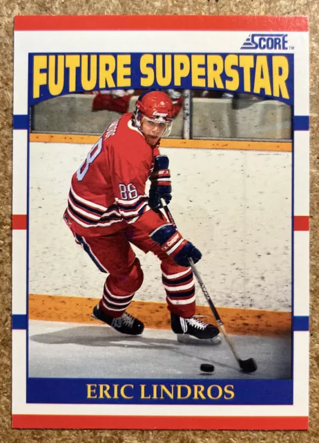 1990-91 Score Eric Lindros #440 Future Superstar Rookie Card RC