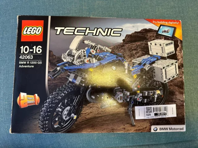 Lego Technic 42063 BMW R 1200 GS mit Karton und Bauanleitung