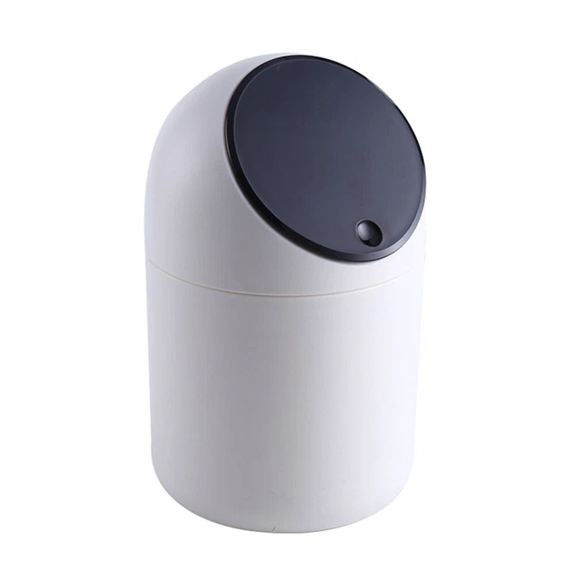 1 Stück Einfachheit Mini Desktop Mülleimer Drücken Abdeckung Mülleimer Tisch