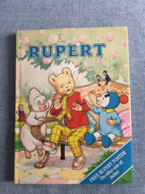Rupert 70th Anniversary 1920-1990 + Dust Jacket / Poster /unclipped