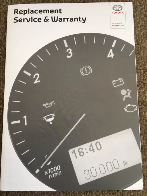 GENUINE TOYOTA HILUX Service History Record Book NEW BLANK