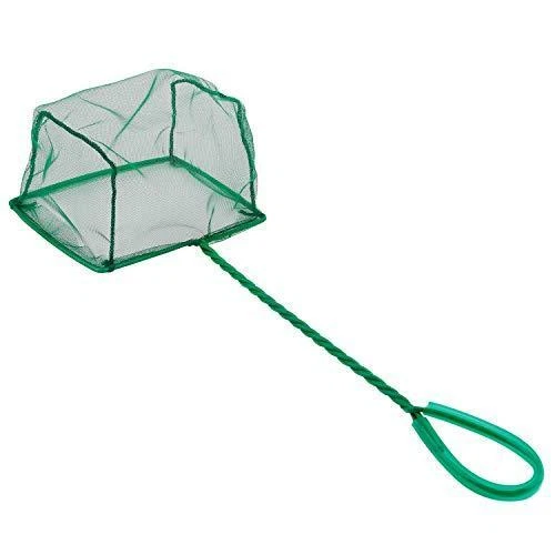 Pawfly 6 Inch Aquarium Fish Net Fine Mesh Fish Catch Nets with Plastic Handle -