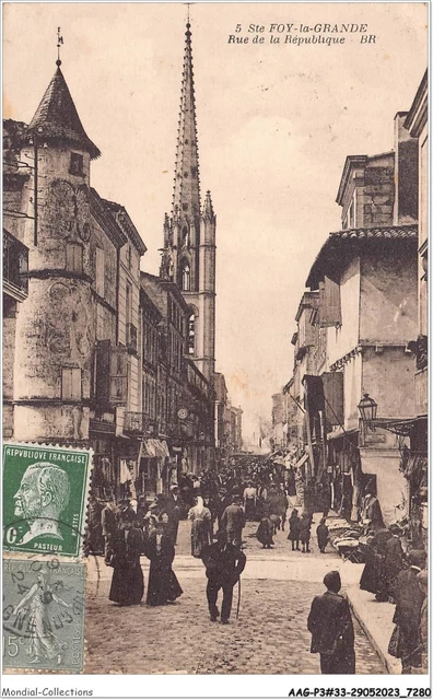 AAGP3-33-0229- SAINTE-FOY-LA-GRANDE - rue de la Republique - Commerces