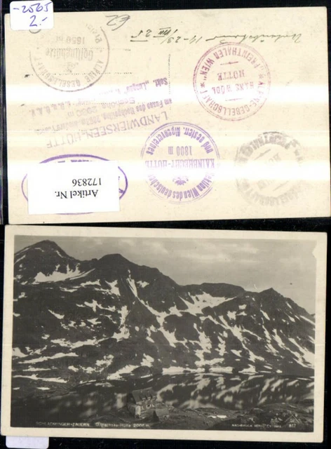 172836,Foto Ak Schladming Schladminger Tauern Giglachsee Hütte 1925