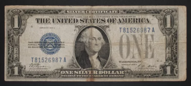 1928-A $1 Funnyback Silver Certificate Fr. 1601