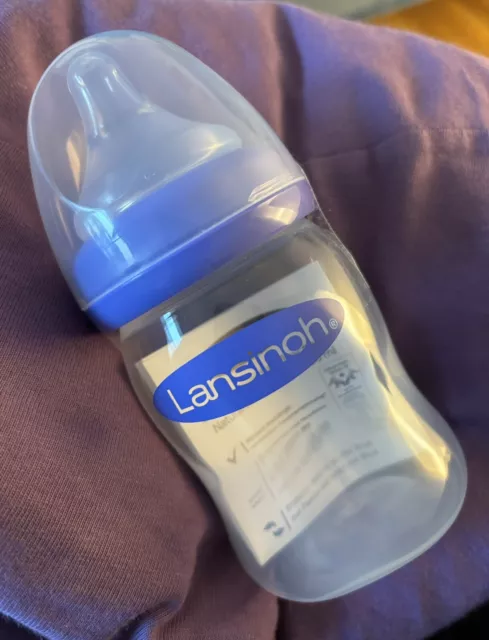 Neu Lansinoh Baby Flasche Weithalsflasche 160 ml mit NaturalWave®