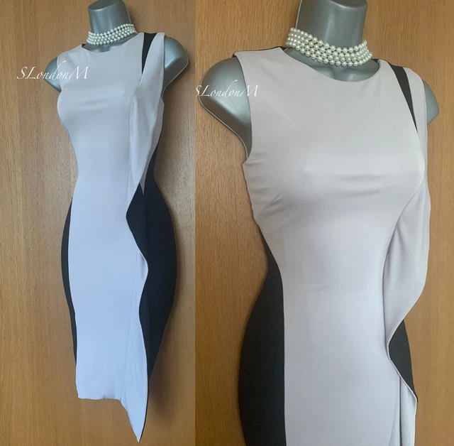 Robe Bustier Cocktail Karen Millen Noir – Taille 38, Polyester Doublé, Style Gaine – Occasion En Très Bon état